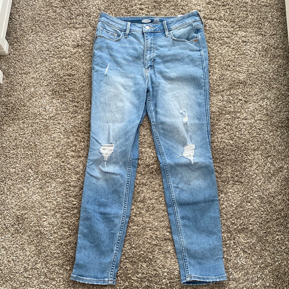 Rockstar super skinny extra high rise ripped jeans